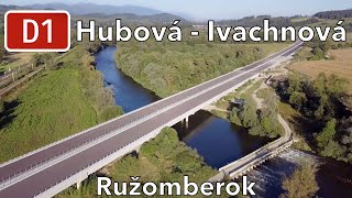 Výstavba diaľnice D1 Hubová  Ivachnová september 2023 [upl. by Ginder354]