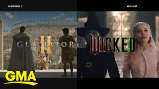 ‘Gladiator 2’ and ‘Wicked’ hit the box office [upl. by Dohsar]