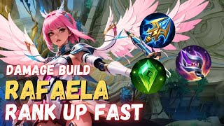 RANK UP FAST USING RAFAELA DAMAGE BUILD END SEASON  RAFAELA BEST BUILD 2024  MOBILE LEGENDS [upl. by Eeresid]