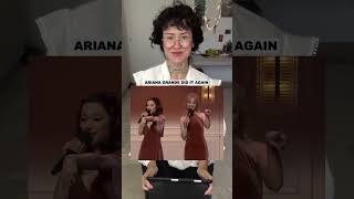 Ariana Grande Singing Sabrina Carpenter quotEspressoquot shorts music arianagrande reaction [upl. by Ennoid]