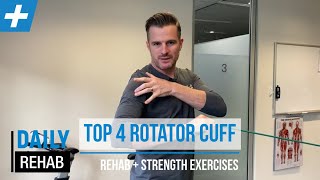 My Top 4 Rotator Cuff Exercises  Tim Keeley  Physio REHAB [upl. by Lenno]