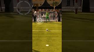 Kamada hits the left post unfortunately football penalty futsal [upl. by Eldreeda245]