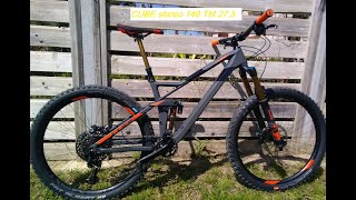 premiere sortie avec mon Vtt CUBE stereo 140 TM 275 [upl. by Oahc851]