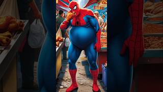 Evolution of Spiderman 😂  Spiderman Loves 🍗 spiderman funny marvel avengers shorts satisfying [upl. by Hornstein]