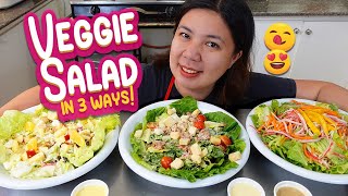 3 Vegetable Salad Recipes [upl. by Grae]