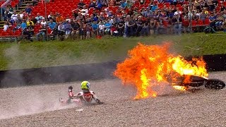 Moto2™ 2014 Biggest crashes [upl. by Adliw]