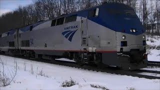 BNSF Light Power Crew Changes and Boards Amtrak [upl. by Donelu]