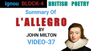 L Allegro by John Milton brief summary [upl. by Vassili]