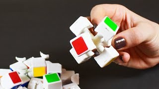 HOW TO DISASSEMBLE RUBIKS CUBE AND ASSEMBLE AGAIN [upl. by Ahsuat]