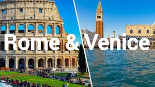 Best Places To Visit In Rome amp Venice Italy  Biggest Tourist Attraction of Venice in 4K [upl. by Daph]