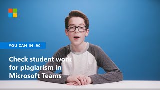 How to check student work for plagiarism in Microsoft Teams [upl. by Lapotin]