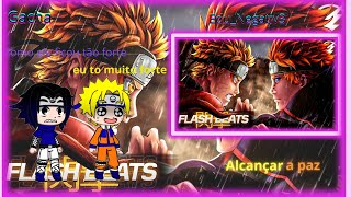 Naruto e amigos reagem ao Rap Naruto vs PainNaruto Shippuden Alcançar a paz FlashBeatsManow [upl. by Annert432]