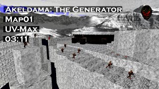 Doom2 Akeldama  Map 01  The Generator  UVMax  311 [upl. by Luise]