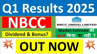 NBCC Q1 results 2025  NBCC results today  NBCC Share News  NBCC Share latest news  NBCC Dividend [upl. by Gabriellia322]