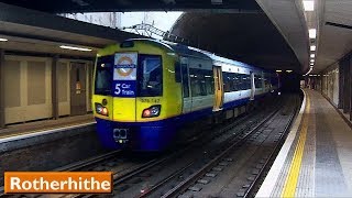 Rotherhithe  East London Line  London Overground  British Rail Class 378 [upl. by Aruam]