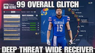 99 OVERALL GLITCH IN ROAD TO GLORY NCAA 25WIDE RECEIVER AFTER PATCH [upl. by Wieche]