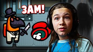 Playing AMONG US At 3AM Bad Idea  JKREW GAMING [upl. by Salta]