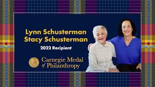 Lynn Schusterman and Stacy Schusterman Accept 2022 Carnegie Medal of Philanthropy [upl. by Nilreb]