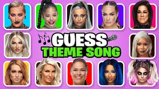 Guess WWE Women Superstars Theme Songs 🎵✅🔊 Liv Morgan Bianca Belair Rhea Ripley Naomi Bayley [upl. by Attenna]