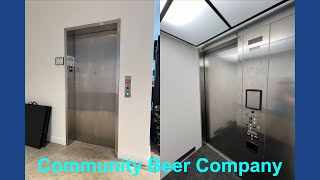 ThyssenKrupp Elevator at Community Beer Company in Dallas Texas [upl. by Naicul193]