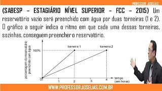 Questão de torneiras  SABESP  FCC 2015 Raciocínio lógico [upl. by Josias156]