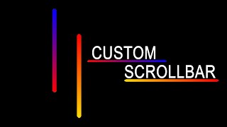 How To Create A Custom Scrollbar Design Using  HTML amp CSS [upl. by Hurlbut]