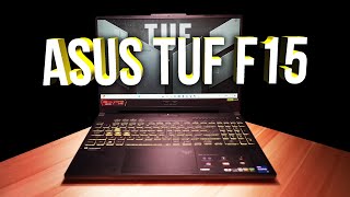 Asus TUF F15 Unboxing Review Cutdown RTX 4070 10 Game Benchmarks Display Thermals Fan Noise [upl. by Eihtur]