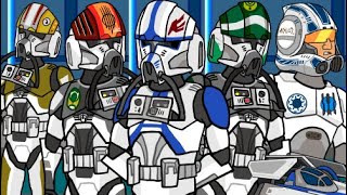 Clone Pilots in The Clone Wars [upl. by Asalocin]