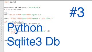 Python e Banco de Dados com Sqlite3 3 Lendo do Banco de Dados [upl. by Zarihs]