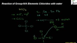 Reaction of GroupIV A Elements Chlorides with water Chemistry Lecture  Sabaqpk [upl. by Odin]