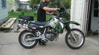 Kawasaki KLR650 Exhaust Upgrade [upl. by Jeri40]