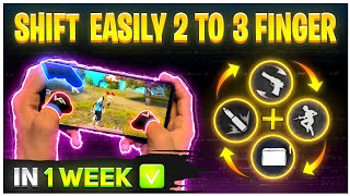 How To Shift From 2 To 3 Finger Custom HUD 🔥 How To Play 3 Finger Claw In Free Fire 🔥 [upl. by Ledairam]