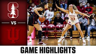 Stanford vs Indiana Game Highlights  202425 ACC Womens Basketball [upl. by Araek]