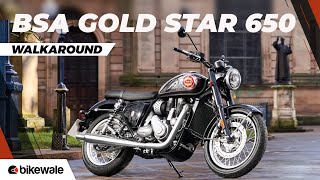 BSA Gold Star 650 Walkaround  Royal Enfield Interceptor 650 Rival at Rs 299 Lakh  BikeWale [upl. by Paddie]