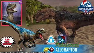 ALLORAPTOR First Look All New 220 Rebalanced Legendary ❄ Jurassic World Alive [upl. by Darej]