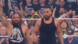 Anyone else notice Tama Tonga and Tonga Loas reaction wwe smackdown [upl. by Barbabas]