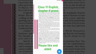 english Class 11 English chapter 4 prose fullchapter [upl. by Morey]