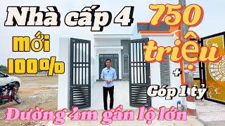 ✔️Nhà cấp 4 giá rẻ2 phòng ngủ 42m x 30m sổ hồng riêng full thổ cư 💯 đường oto nhacap4 nha [upl. by Harbison500]