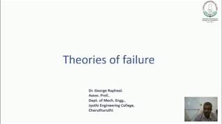 Theories of failureDesign of machine elements [upl. by Nollahs]