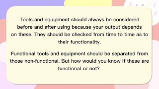 FUNCTIONAL AND NONFUNCTIONAL TOOLS AND EQUIPMENT [upl. by Starling330]