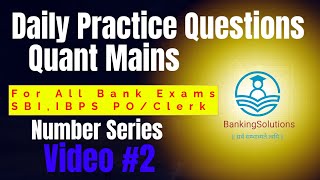 Table DI  Quant Mains Level Content  Video 2  Number Series [upl. by Page]