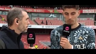 Kai Havertz Post Match Interview Arsenal vs Bournemouth 30 [upl. by Alegnasor973]