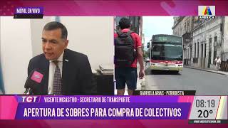 Apertura de sobres para la compra de colectivos con Vicente Nicastro Secretario de transporte [upl. by Roach]