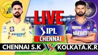 IPL 2024 Live CSK vs KKR Live Match  IPL Live Score amp Commentary  Chennai vs Kolkata Live Ing 2 [upl. by Notak65]