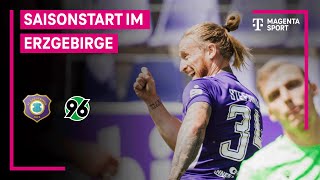 FC Erzgebirge Aue  Hannover 96 II  Highlights mit LiveKommentar  3 Liga  MAGENTA SPORT [upl. by Yelak]