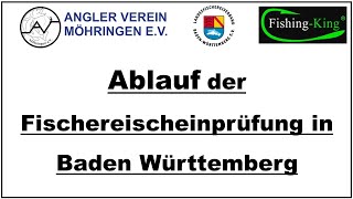 FischereiprüfungAngelschein Prüfungsablauf LFVBW BadenWürttemberg Angelschein Prüfung Ablauf BW [upl. by Ludlow]