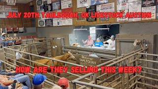 July 20th Tahlequah Oklahoma Livestock Auction How are they Selling  Livestock  Auction [upl. by Abel92]