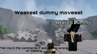 Weakest dummy moveset [upl. by Mars918]