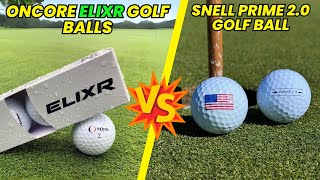 Oncore Elixir Golf Balls vs Snell Prime 20 golf ball Review and Comparison [upl. by Lupe85]