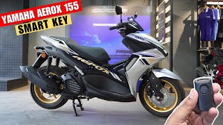 2024 Yamaha Aerox 155 S Smart Key Detailed Review  On Road Price amp Colors  Mileage [upl. by Akcinahs]